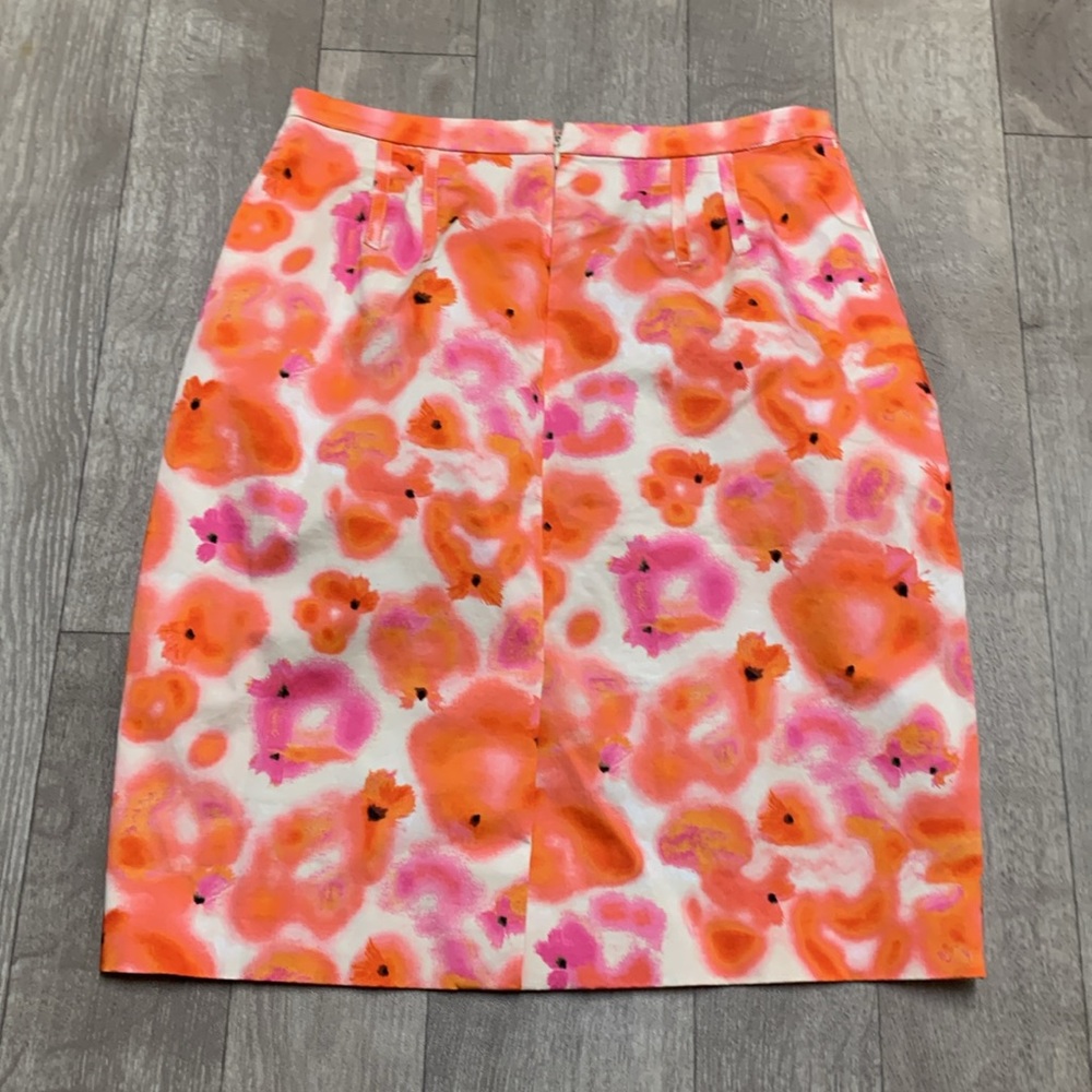 Womens Ann Taylor Dancing Blooms‎ Colorful Casual Pencil Skirt - Picture 3 of 9